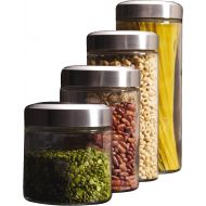 Kamenstein 5117359 Glass Canisters, Set of 4