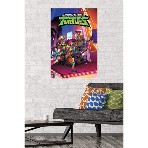  Trends International Nickelodeon Rise of The Teenage Mutant Ninja Turtles-Group Wall Poster, 22.375 in x 34 in, Premium Unframed Version