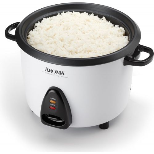  Aroma Housewares 20-Cup (Cooked) (10-Cup UNCOOKED) Cool Touch Rice Cooker and Food Steamer, Stainless Steel Exterior (ARC-900SB)