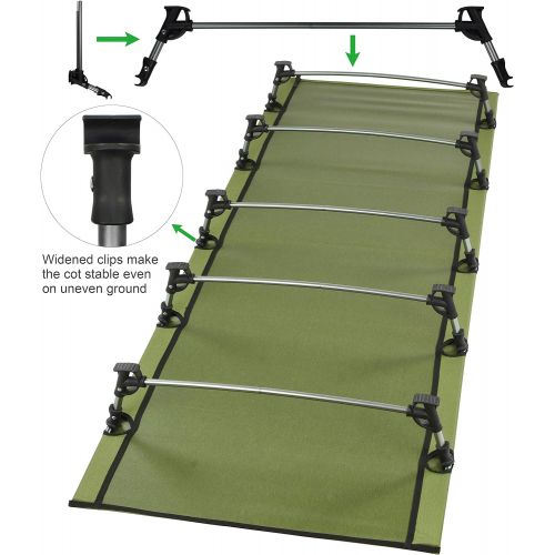  MARCHWAY Ultralight Folding Tent Camping Cot Bed, Portable Compact for Outdoor Travel, Base Camp, Hiking, Mountaineering, Lightweight Backpacking