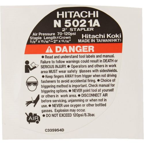  Hitachi 886672 Replacement Part for Power Tool Name Plate