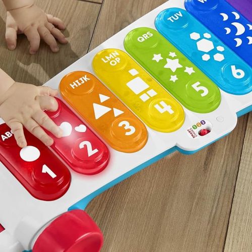 피셔프라이스 Fisher-Price Baby to Toddler Learning Toy Giant Light-Up Xylophone Pull-Along with Music & Phrases for Ages 9+ Months