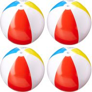 Intex Beach Ball Inflatable Pool, 20 Large Glossy Panel (4 Pack)