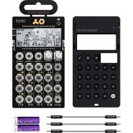 [아마존베스트]Teenage Engineering PO-32 Pocket Operator Tonic Drum Synth Bundle with CA-X Silicone Case, Blucoil 3-Pack of 7 Audio Aux Cables, and 2 AAA Batteries