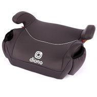 Diono Solana 2022, No Latch, Single Backless Booster Car Seat, Lightweight, Machine Washable Covers, Cup Holders, Black