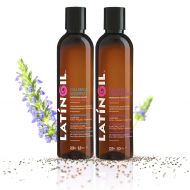 Latinoil LATINOIL Chia Seeds Hair Repair Shampoo And Conditioner Sulfate & Paraben Free - Very Rich Natural Treatment Product, Thicken the Hair, Safe for Color Treated, Curly, Textured Hair