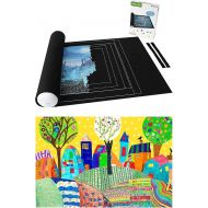 Lavievert Jigsaw Puzzle Roll Mat for Up to 1,500 Pieces + 500 Pieces Jigsaw Puzzle (Kid's Drawing Fun)