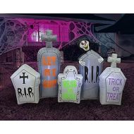 BZB Goods 7 Foot Long Halloween Inflatable Tombstones Pathway Scene Haunted House Prop Grim Reaper LED Lights Decor Outdoor Indoor Holiday Decorations, Blow up Lighted Yard Decor, Lawn Infla