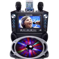 [아마존베스트]Karaoke USA GF842 DVD/CDG/MP3G Karaoke Machine with 7 TFT Color Screen, Record, Bluetooth and LED Sync Lights