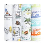 Aden + anais aden + anais Disney Classic Swaddle Baby Blanket, 100% Cotton Muslin, Large 47 X 47 inch, 4-pack,...
