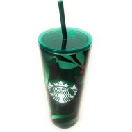 Starbucks 2019 Holiday Stainless Steel Green Mistletoe Holly 24 oz Cold Beverage Tumbler