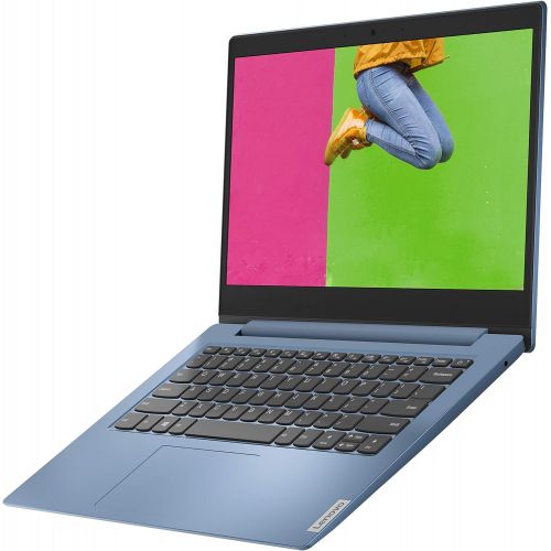 레노버 Lenovo IdeaPad 1 14 Laptop, 14.0 HD Display, Intel Celeron N4020, 4GB RAM, 64GB Storage, Intel UHD Graphics 600, Win 10 in S Mode, Ice Blue