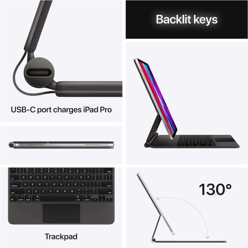  [아마존베스트]Amazon Renewed Magic Keyboard for 11-inch iPad Pro (2nd Generation) - US English (Renewed)