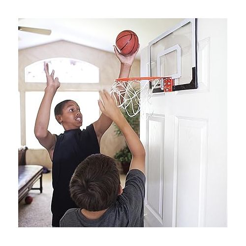 스킬즈 SKLZ Pro Mini Basketball Hoop with Ball, Standard (18 x 12 inches) & Pro Mini Hoop 5-inch Foam Basketball, Orange