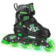 Roller Derby Stryde Adjustable Youth Inline Skates with Light Up Wheels