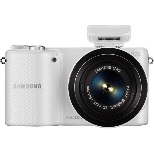 삼성 Samsung NX2000 20.3MP CMOS Smart WiFi Mirrorless Digital Camera with 20-50mm Lens and 3.7 Touch Screen LCD (White) (Discontinued by Manufacturer)