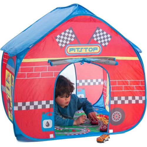  [아마존베스트]Fun2Give Pop-It-Up Pit Stop Tent with Race Mat Playhouse
