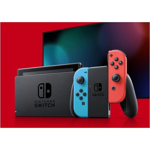 닌텐도 [무료배송]닌텐도 스위치 Nintendo Switch with Neon Blue and Neon Red JoyCon - HAC-001(-01)
