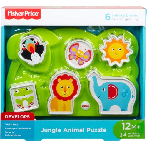  Fisher-Price Jungle Animal Puzzle,Multicolor