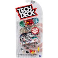 Tech Deck, Ultra DLX Fingerboard 4-Pack, Element Skateboards, Collectible and Customizable Mini Skateboards, Kids Toy for Ages 6 and up