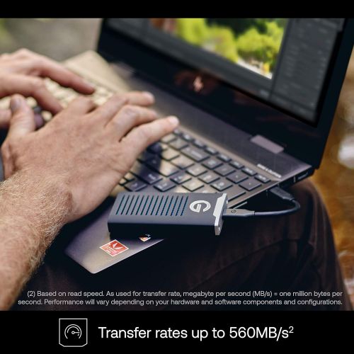  [아마존베스트]G-Technology 1TB G-DRIVE mobile SSD Durable Portable External Storage - USB-C (USB 3.1), Up to 560 MB/s - 0G06053-1