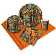 BirthdayExpress Hunting Camo Childrens Birthday Party Supplies - Tableware Party Pack (24)