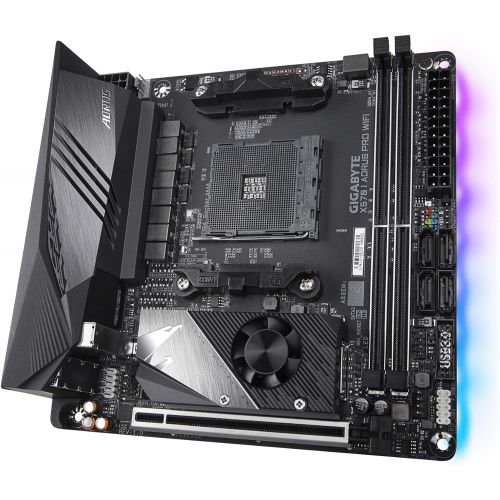 기가바이트 Gigabyte X570 I AORUS Pro WIFI (AMD Ryzen 3000/X570/Mini-Itx/PCIe4.0/DDR4/USB 3.1/Realtek ALC1220-Vb/DisplayPort 1.4/2xHDMI 2.0B/RGB Fusion 2.0/Gaming Motherboard)