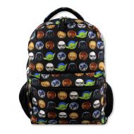 Disney Star Wars Boys Girls Adults 16 Inch School Backpack (One Size, Black)