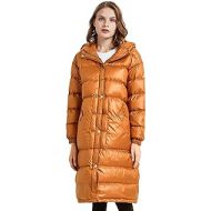 Orolay Womens Hooded Down Jacket Long Winter Coat Puffer Jacket