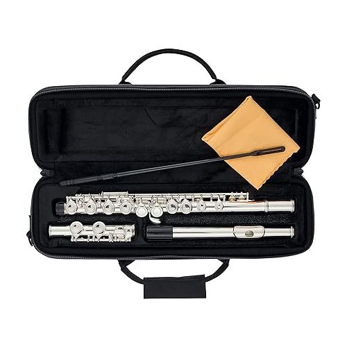  Flute with C foot, complete with case and accessories