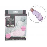 Woombie Swaddle - Muslin Air System - 3-In-1 Breathable Swaddle and Nursing Cover - Newborn (0-3 Months) (Roses)
