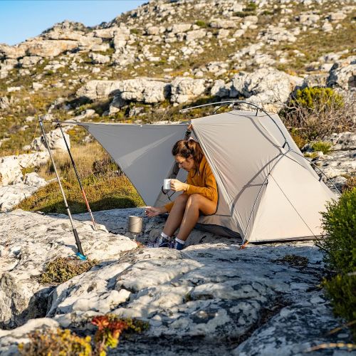  Naturehike VIK 1/2 Person Ultralight 3 Season Backpacking Tents with Footprint - 15D Lightest Portable Tent for Camping Hiking with Carry Bag