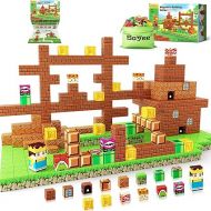 Magnetic Blocks Building Toys - Build Mine Magnet World Set, Magnet Toys for Boys & Girls Ages 5-7, Buildable Game Elements Gifts Toys for 3+ Year Old Boys & Girls