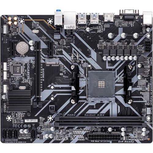 기가바이트 Gigabyte Motherboard AMD AM4 B450M H D4 M-ATX
