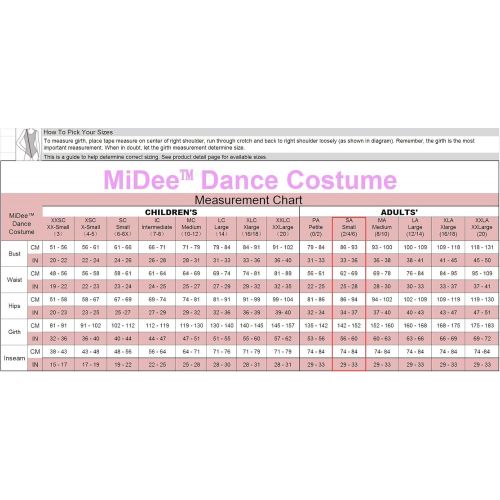  MiDee Latin Dance Diagonal-Neck Sequins Fringed Skating Costume Dress