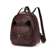 DIOMO Mini Women Backpacks Cute Cat Girls Daypack Rucksack Small Bags (Mini, Black)