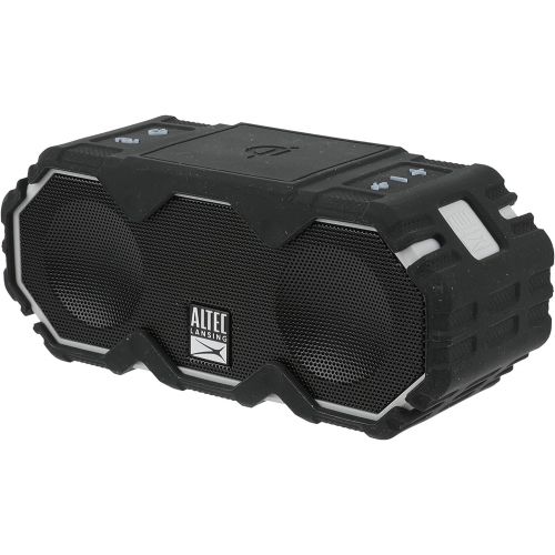  Altec Lansing Mini LifeJacket Jolt Bluetooth Speaker with Qi, Wireless, Waterproof, Portable, Speakers, Loud Volume, Strong Bass, Rich Stereo System, Microphone, 16 Hour Battery, 1