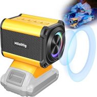 Wireless Speaker for Dewalt 18v/20v Battery, 20W Portable Speaker for Dewalt 20v Tool Only with USB Phone Charging, Dual Pairing Stereo Speakers for Jobsite, Outing, Campng, Home&Party (No Battery)