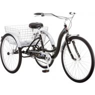 [아마존베스트]Schwinn Meridian Adult Trike, Three Wheel Cruiser Bike, Multiple Speeds, 26-Inch Wheels, Cargo Basket, Multiple Colors