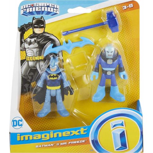  Fisher-Price Imaginext DC Super Friends Batman & Mr Freeze Figure Set for Preschool Kids Ages 3 to 8 Years