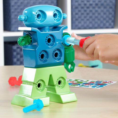  [아마존베스트]Educational Insights Design & Drill Robot: Kid-Powered Introduction to STEM for Preschoolers, Great Gifts for Boys & Girls 3+