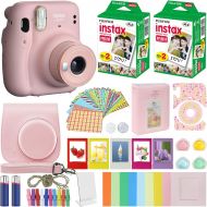 Fujifilm Instax Mini 11 Instant Camera Blush Pink + Carrying Case + Fuji Instax Film Value Pack (40 Sheets) Accessories Bundle, Color Filters, Photo Album, Assorted Frames