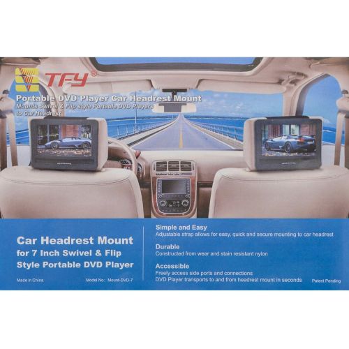  [아마존베스트]TFY Car Headrest Mount for Swivel & Flip Style Portable DVD Player-7 Inch
