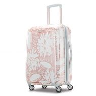 American Tourister Moonlight Hardside Expandable Carry On Luggage with Spinner Wheels, 21 Inch, Ascending Garden Rose Gold