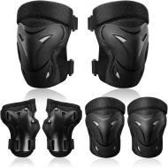 BOSONER Adult/Child Knee Pad Elbow Pads Guards Protective Gear Set for Roller Skates Cycling BMX Bike Skateboard Inline Skatings Scooter Riding Sports