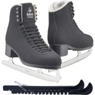 Jackson Ultima Artiste Figure Ice Skates for Men and Boys in Black Color - Improved, JUST LAUNCHED 2019 Bundle with Skate Guards