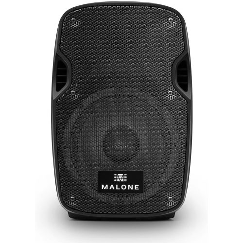  [아마존베스트]-Service-Informationen Malone PW-2908A Active PA Speaker, PA Box, Indoor and Outdoor Speaker, 20 cm (8 inches), 150 Watt RMS, 2-way System, Powerful Bass Response, 92 dB, Carry Handles, ABS Housing, Blac