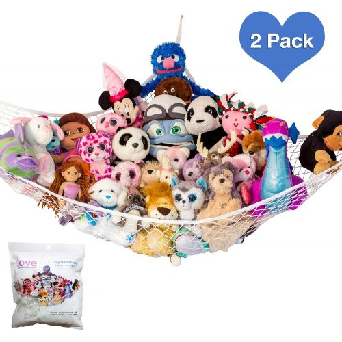  [아마존베스트]Lillys Love Stuffed Animal Storage Hammock - Large Pack 2 - STUFFIE PARTY HAMMOCK