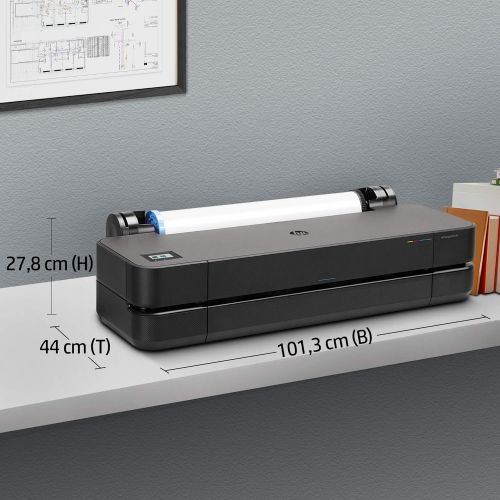 에이치피 [아마존베스트]HP DesignJet T250 24 Large Format Printer Up to A1 Mobile Printing Wi-Fi Gigabit Ethernet Hi-Speed USB 2.0 (5HB06A)