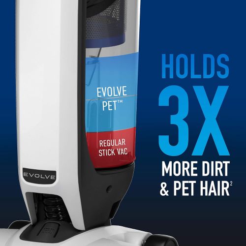  Hoover ONEPWR Evolve Pet Cordless Small Upright Vacuum Cleaner, Lightweight Stick Vac, For Carpet and Hard Floor, BH53420V, White